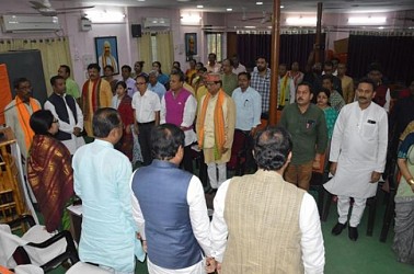 BJP organized a meeting in Agartala head office. TIWN Pic Dec 1
